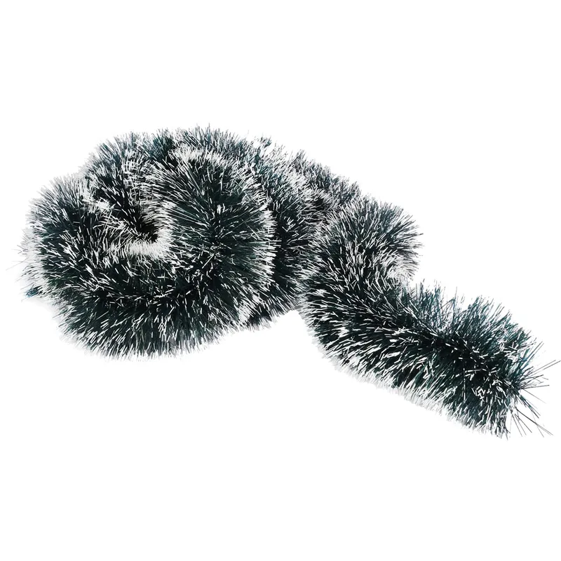 Łańcuch Choinkowy, Średnica 15 cm, Długość 3 m, ZIELONO BIAŁY, Polski