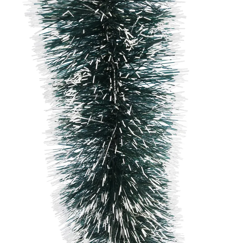 Łańcuch Choinkowy, Średnica 15 cm, Długość 3 m, ZIELONO BIAŁY, Polski