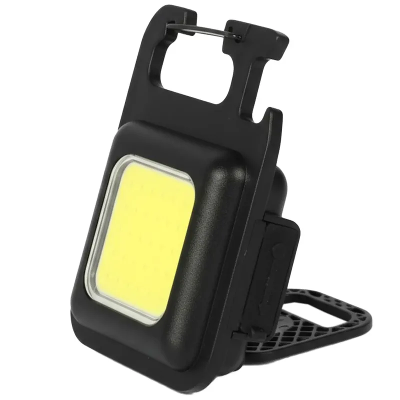 Mini Latarka Kieszonkowa Brelok LED USB Magnes Otwieracz Uchwyt