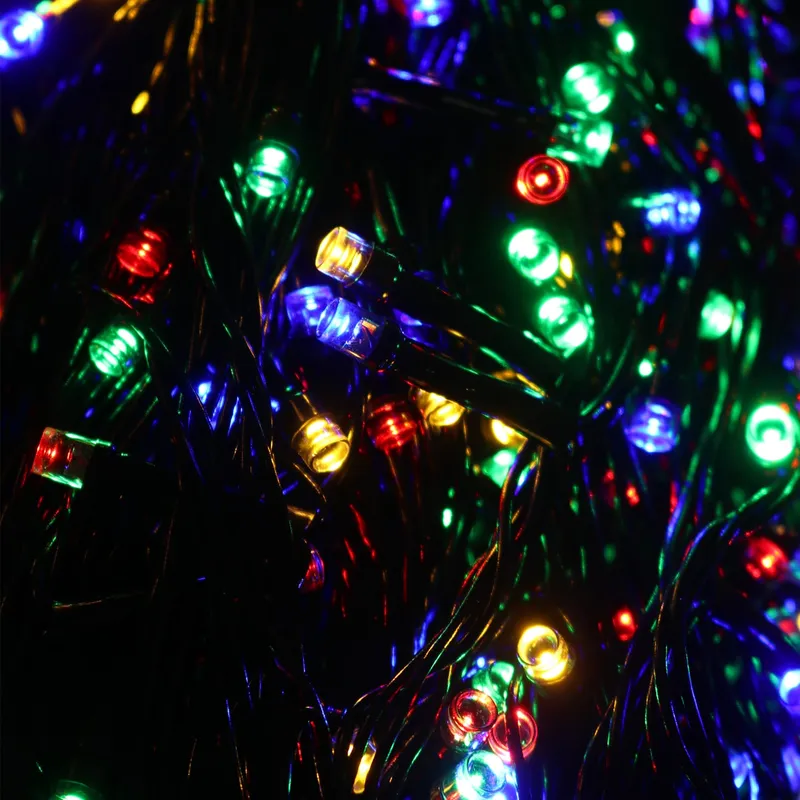 Mocne Lampki Choinkowe 500 LED Multi Zewnętrzne Wewnętrzne Programator 40m