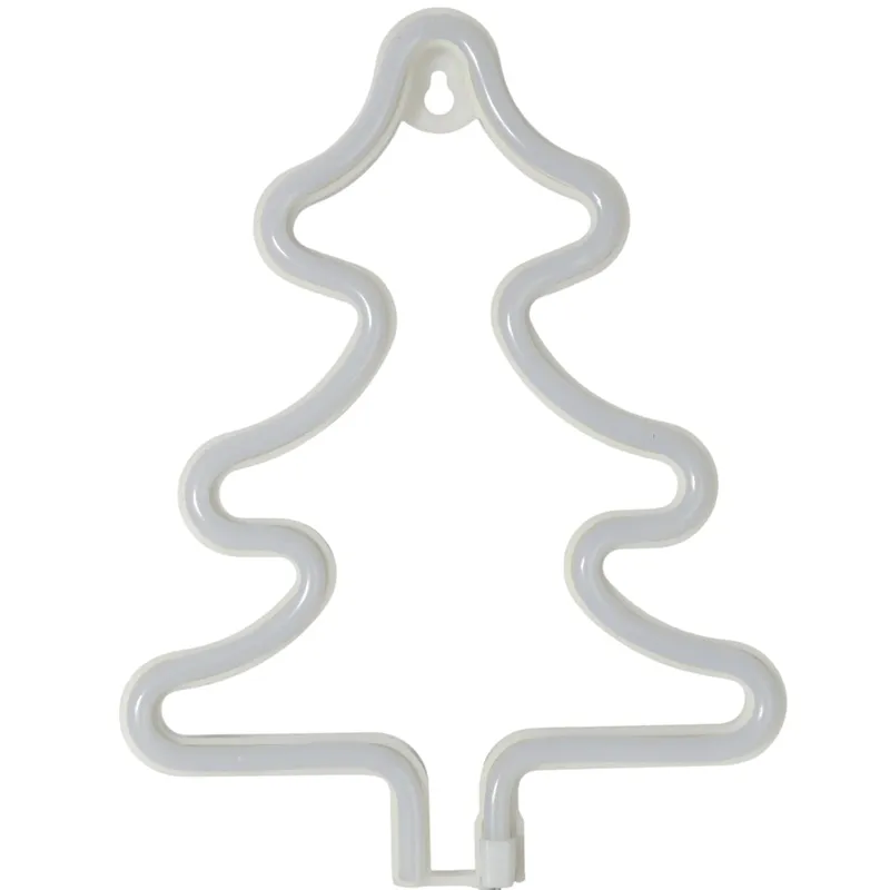 Bożonarodzeniowa Dekoracja Świetlna LED - Neon Choinka 23 cm