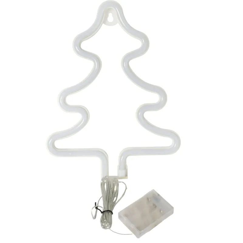 Bożonarodzeniowa Dekoracja Świetlna LED - Neon Choinka 23 cm