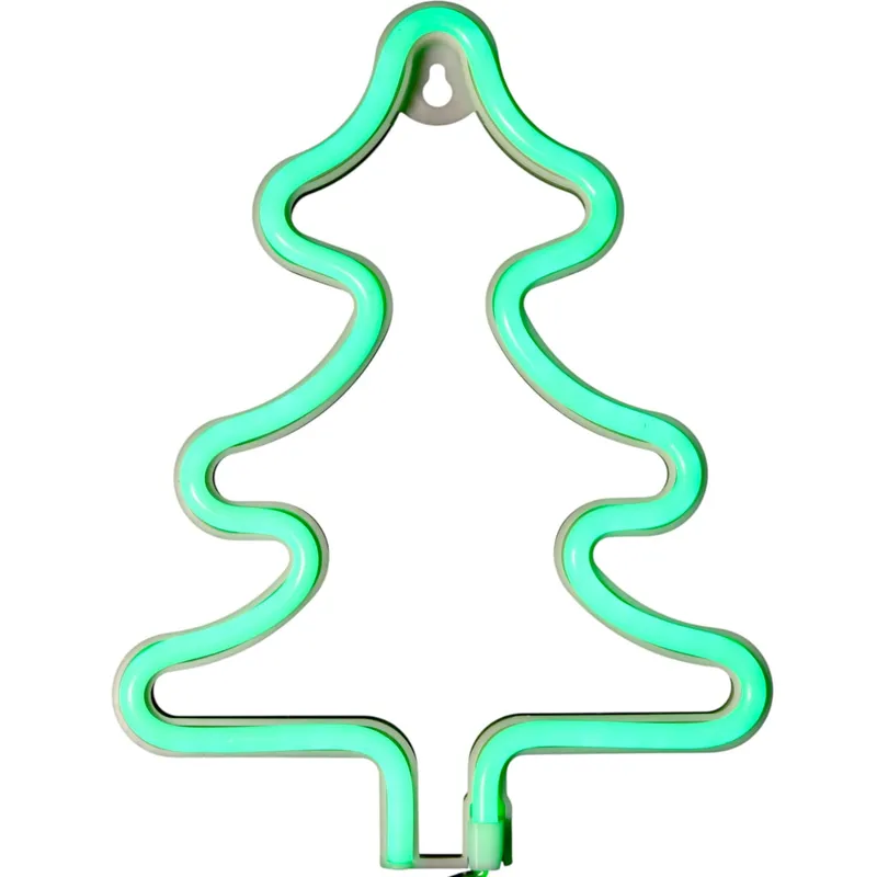 Bożonarodzeniowa Dekoracja Świetlna LED - Neon Choinka 23 cm