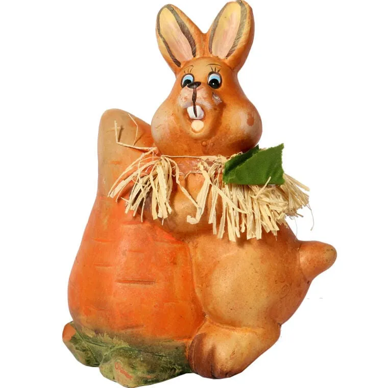 Zając Ceramiczny Figurka Wielkanocna 15 cm