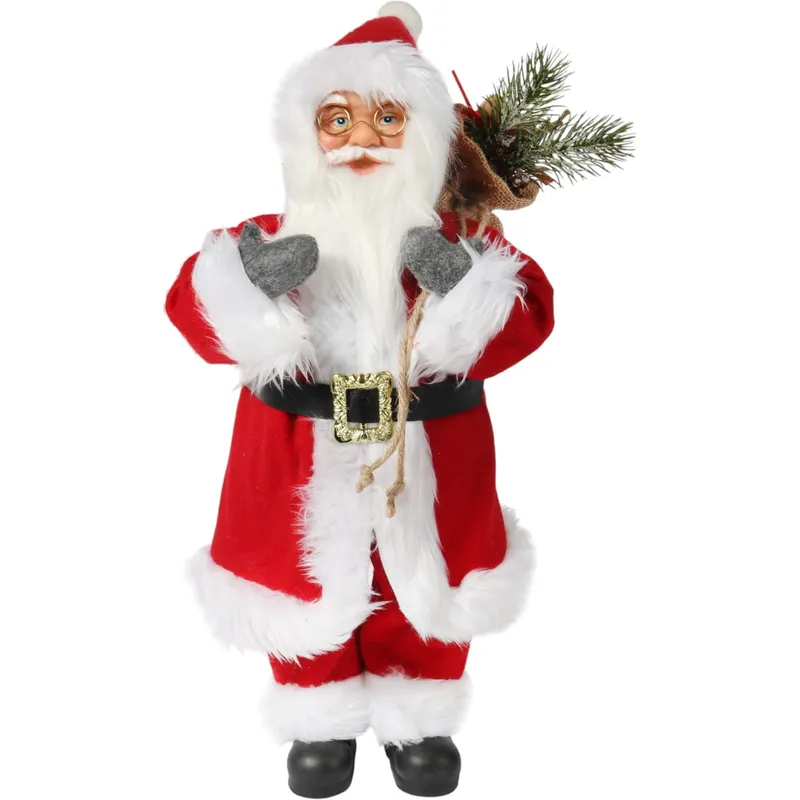 ŚWIĘTY MIKOŁAJ Świąteczny FIGURKA Skandynawski DEKORACJA Ozdoba 56cm