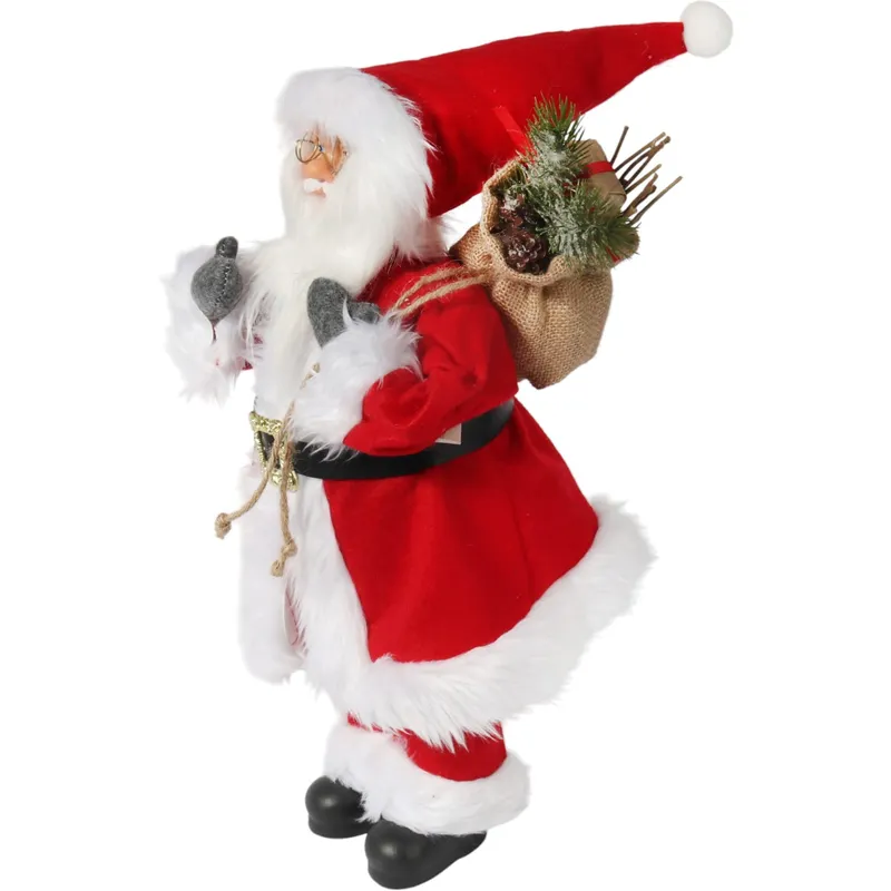 ŚWIĘTY MIKOŁAJ Świąteczny FIGURKA Skandynawski DEKORACJA Ozdoba 56cm