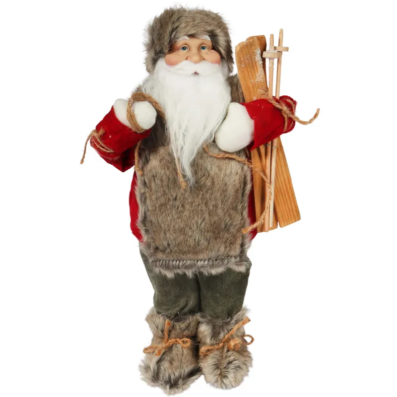 ŚWIĘTY MIKOŁAJ Świąteczny FIGURKA Skandynawski DEKORACJA Ozdoba 46 cm