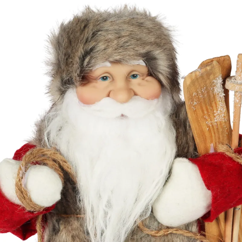 ŚWIĘTY MIKOŁAJ Świąteczny FIGURKA Skandynawski DEKORACJA Ozdoba 46 cm