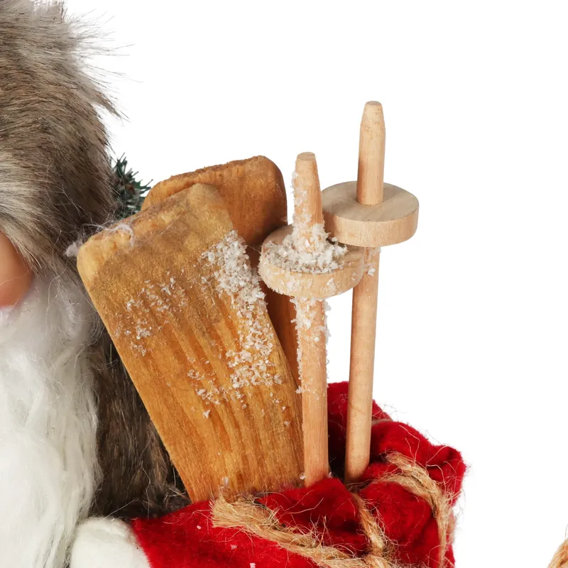 ŚWIĘTY MIKOŁAJ Świąteczny FIGURKA Skandynawski DEKORACJA Ozdoba 46 cm