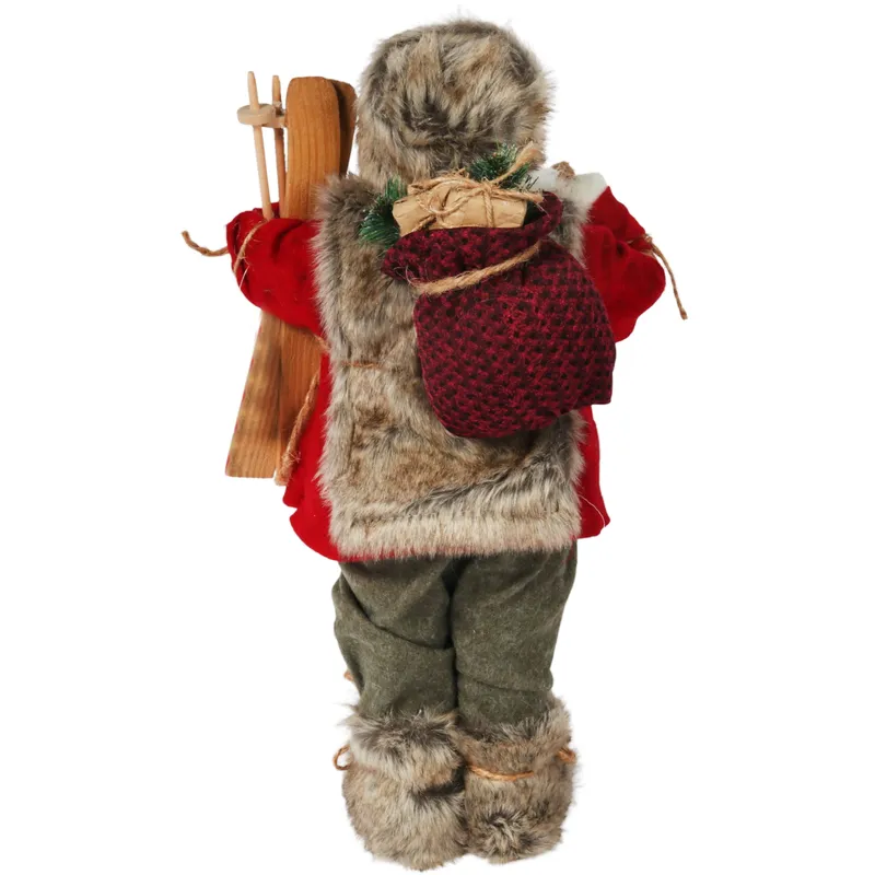 ŚWIĘTY MIKOŁAJ Świąteczny FIGURKA Skandynawski DEKORACJA Ozdoba 46 cm