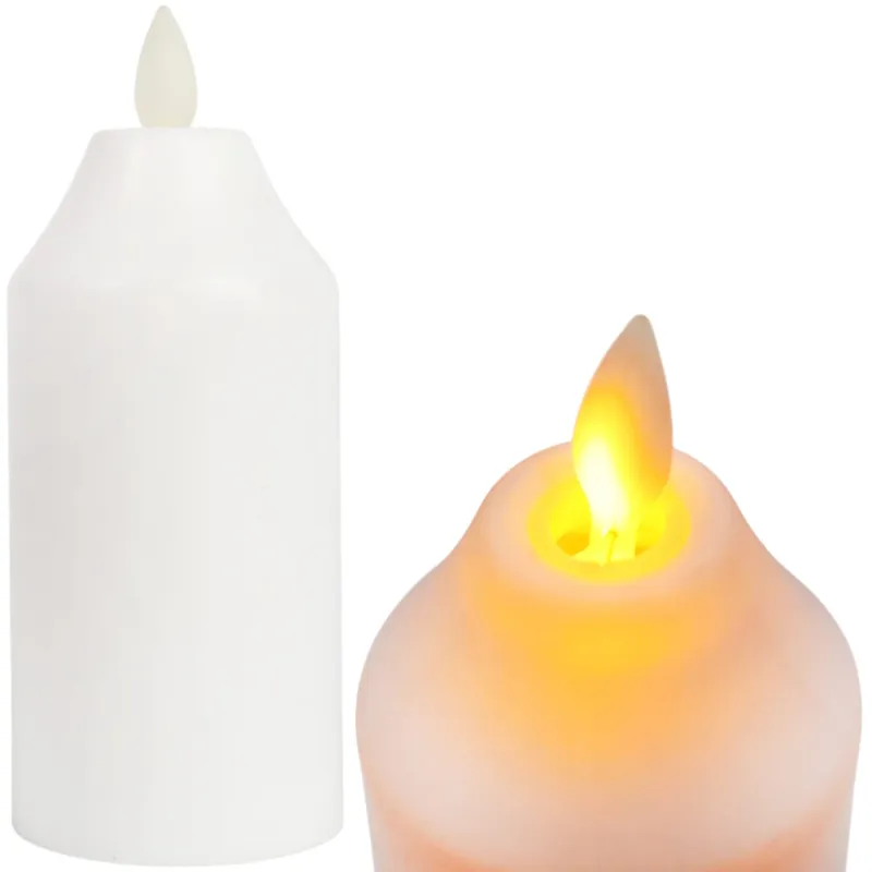 ŚWIECZKA ŚWIECA LED ZNICZ Na BATERIE 15 cm Ruchomy Płomień