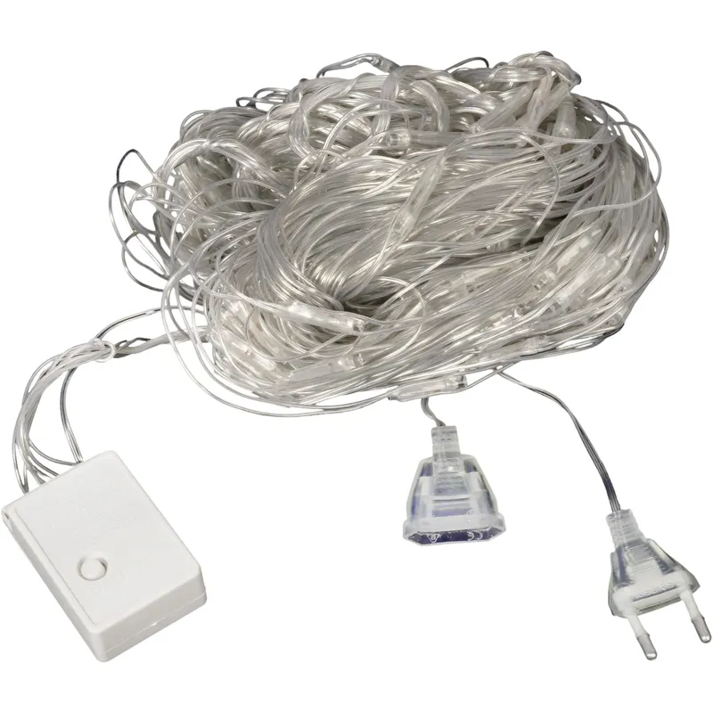Siatka LED 3x3 m 240 LED Multikolor Lampki Choinkowe Zewnętrzna