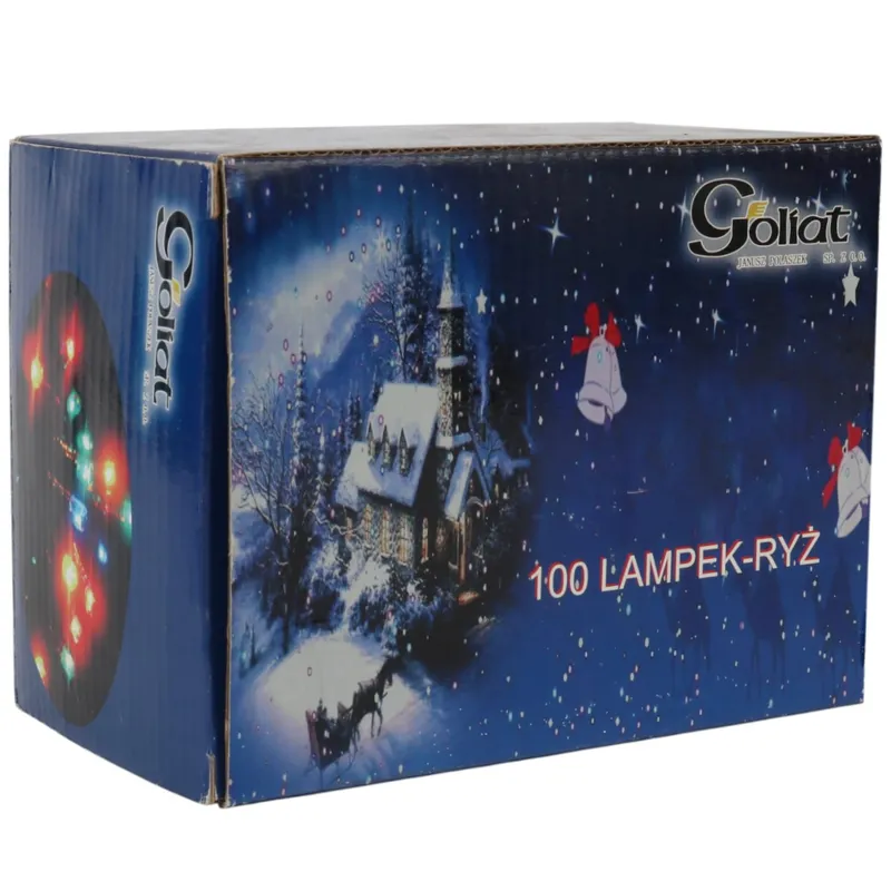 Lampki Choinkowe 100 LED Typu Ryź Z Programatorem Multicolor