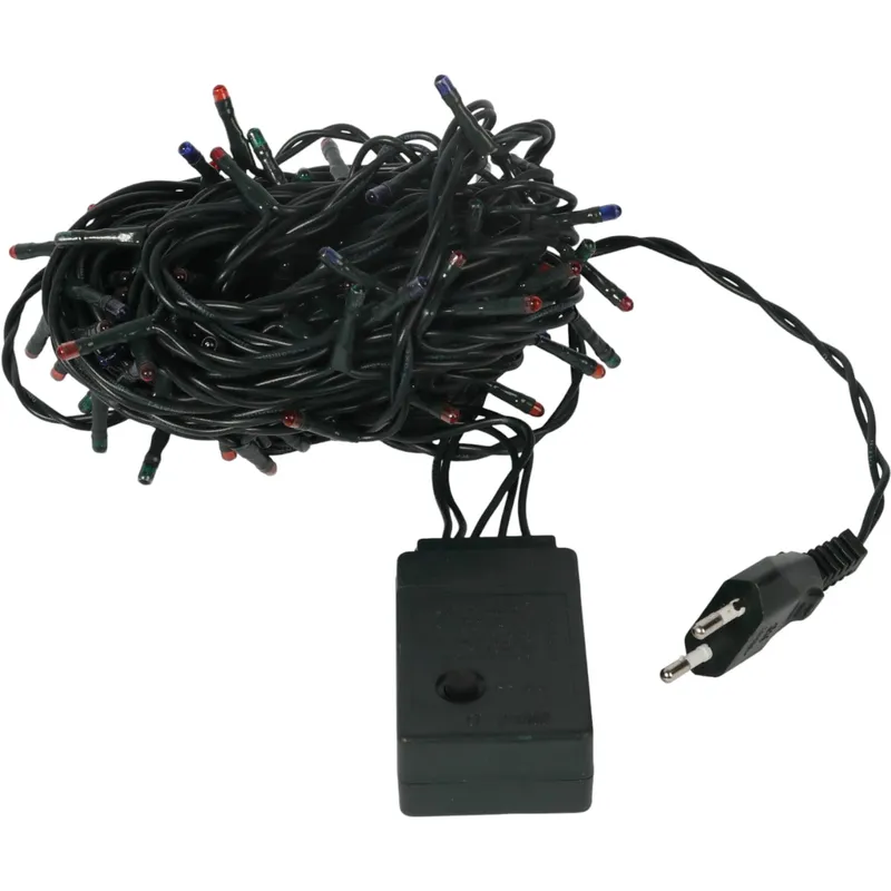 Lampki Choinkowe 100 LED Typu Ryź Z Programatorem Multicolor
