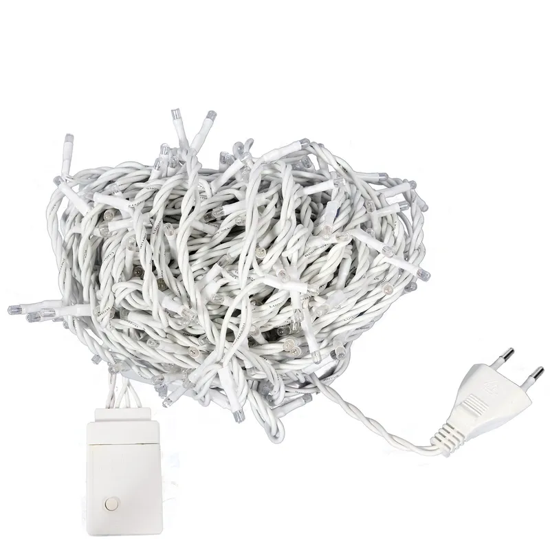 Lampki Choinkowe 240 LED Typu Ryź Z Programatorem Ciepłe - Białe