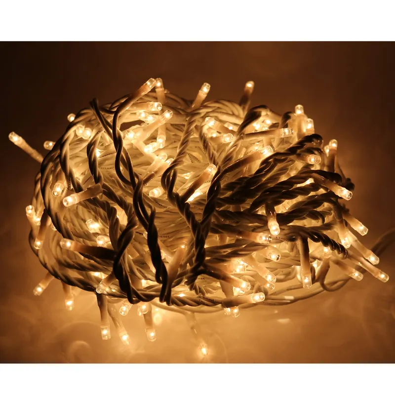 Lampki Choinkowe 240 LED Typu Ryź Z Programatorem Ciepłe - Białe