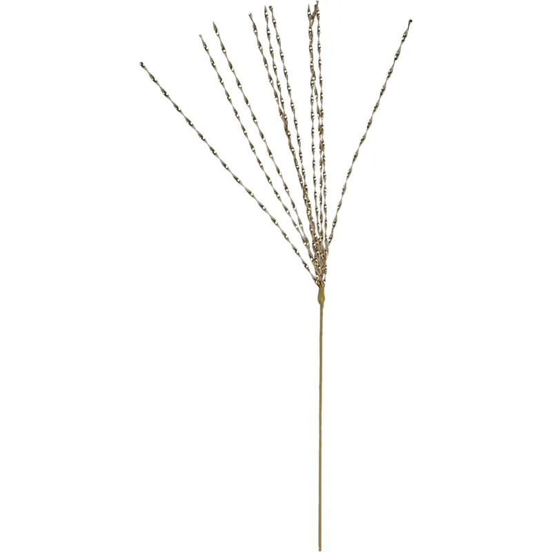 Gałązka Metalizowana Do Dekoracji Stroików Sztuczna 72 cm - Złota