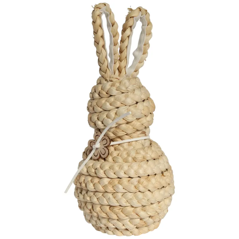 Zając Ze Słomy Ozdoba Wielkanocna Figurka 24 cm