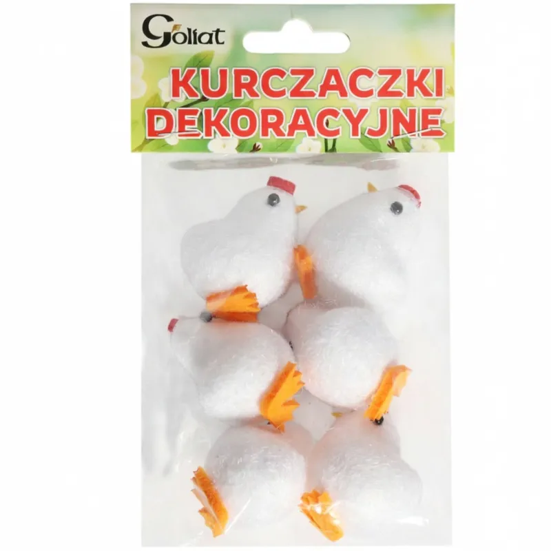 KURCZAKI Wielkanocne Do Dekoracji Kurczaczki 6 szt Na STROIK