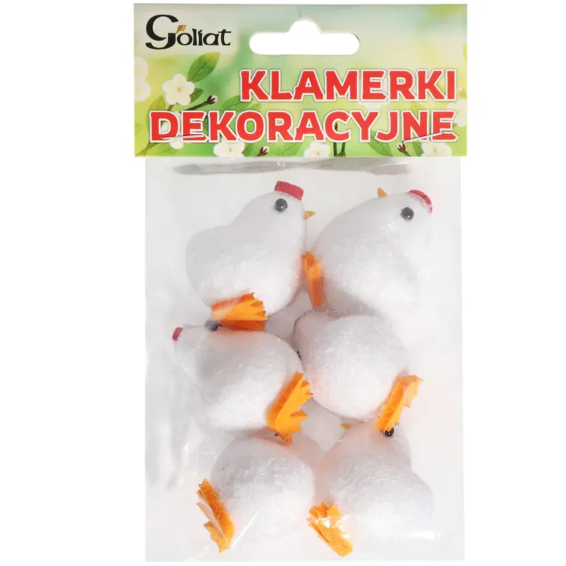 KURCZAKI Wielkanocne Do Dekoracji Kurczaczki 6 szt Na STROIK