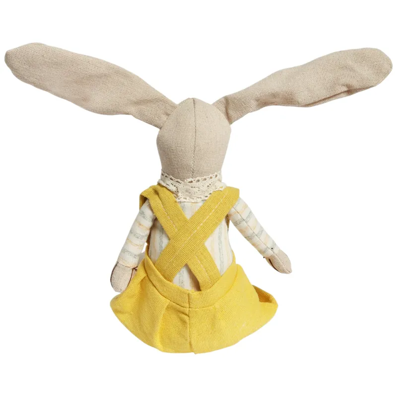 Zając Siedzący Ozdoba Wielkanocna Figurka W Żółtych Spodniach 30 cm