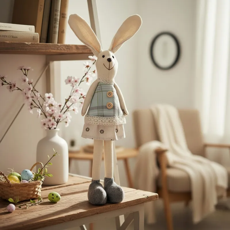 Zając W Sukience Ozdoba Wielkanocna Figurka 44cm