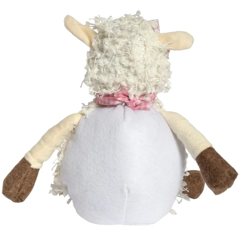 Baranek Siedzący Ozdoba Wielkanocna Figurka Pluszowa 50 cm - Biała