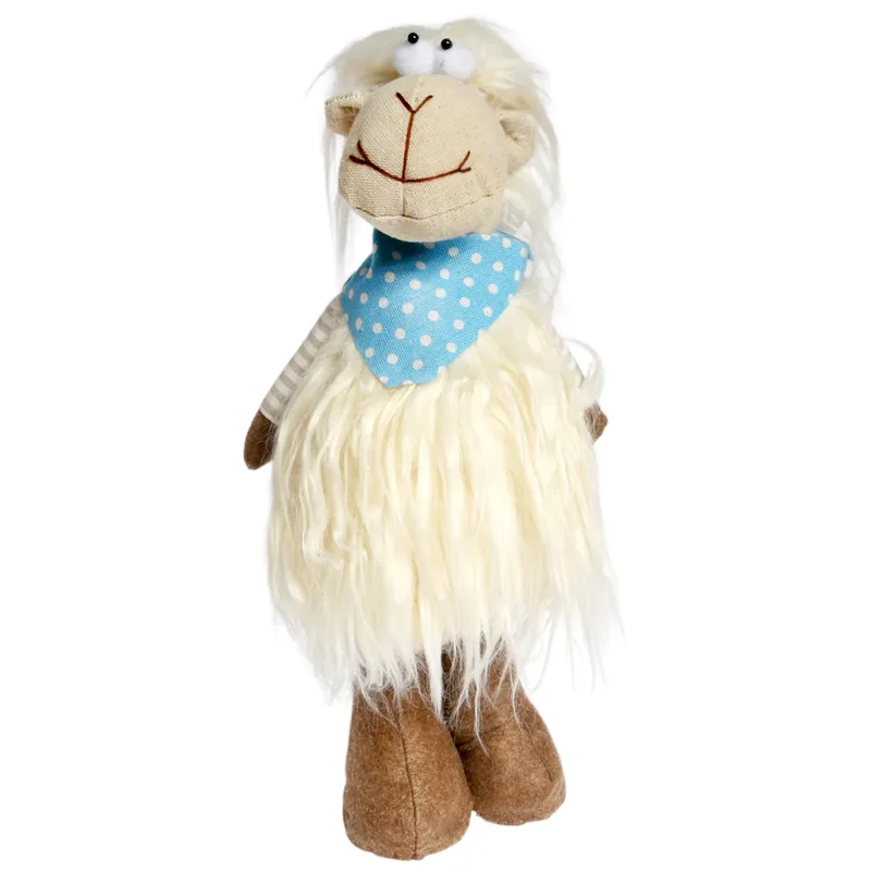 Pluszowa Owieczka 42 cm Ozdoba Wielkanocna Figurka Świąteczna