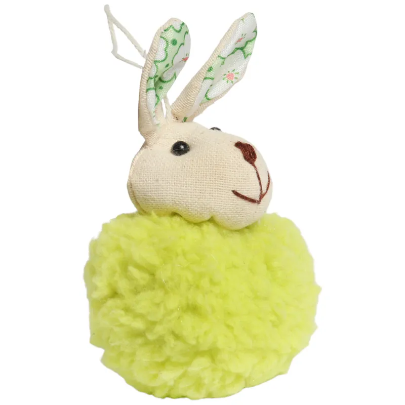 Zając Pluszowy Zawieszka Ozdoba Wielkanocna Figurka 11 cm - Zielona