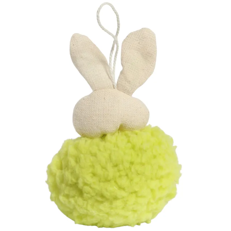 Zając Pluszowy Zawieszka Ozdoba Wielkanocna Figurka 11 cm - Zielona