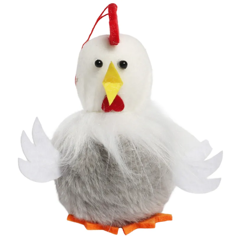 Kurka Pluszowa Zawieszka Ozdoba Wielkanocna Figurka 11 cm - Szara