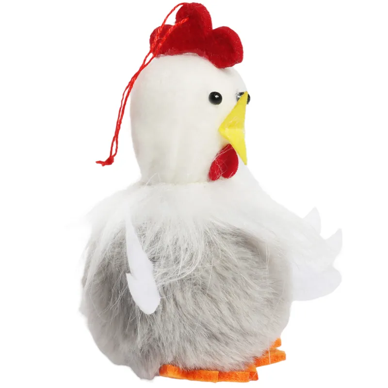 Kurka Pluszowa Zawieszka Ozdoba Wielkanocna Figurka 11 cm - Szara