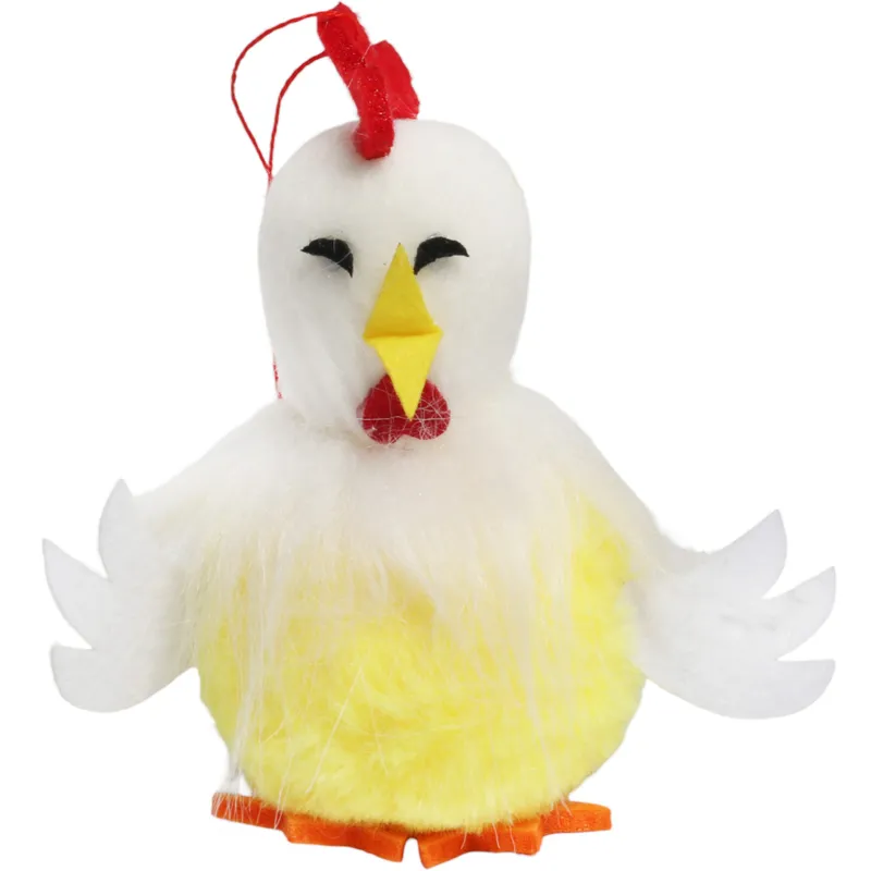 Kurka Pluszowa Zawieszka Ozdoba Wielkanocna Figurka 11 cm - Żółta