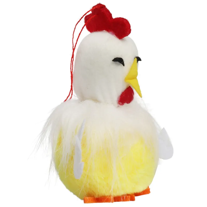 Kurka Pluszowa Zawieszka Ozdoba Wielkanocna Figurka 11 cm - Żółta