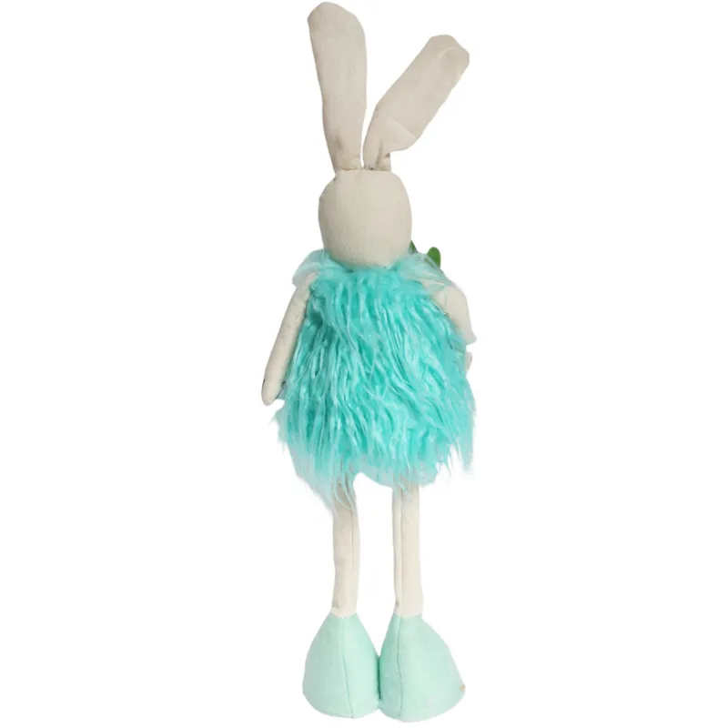 Zając Futrzany Z Marchewką Ozdoba Wielkanocna Figurka 50 cm
