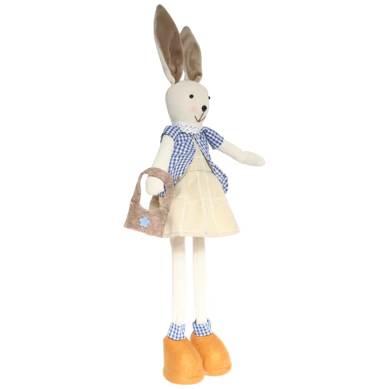 Zając W Sukience Z Torebką Ozdoba Wielkanocna Figurka 60 cm