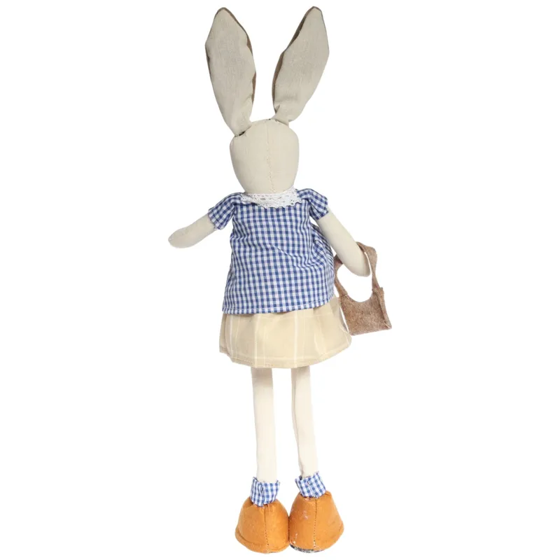 Zając W Sukience Z Torebką Ozdoba Wielkanocna Figurka 60 cm
