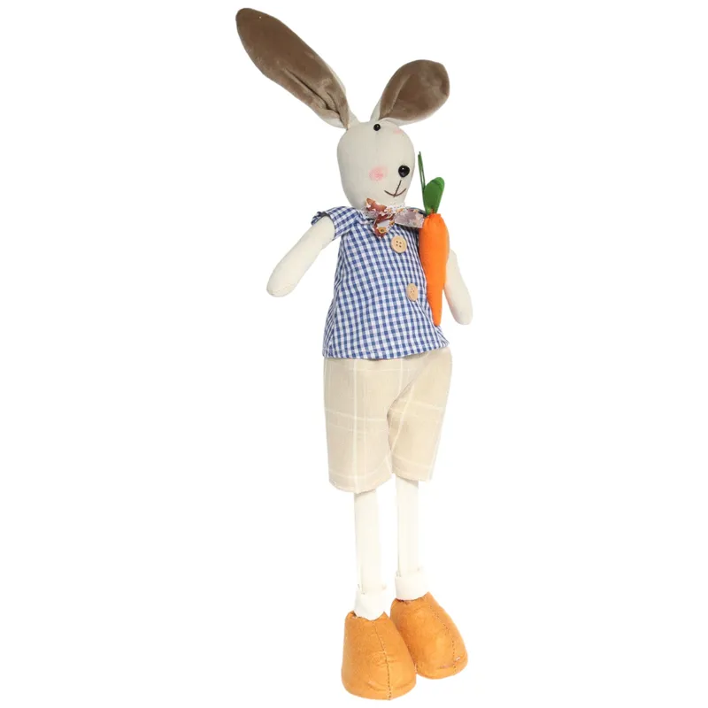 Zając W Spodniach Z Marchewką Ozdoba Wielkanocna Figurka 60 cm