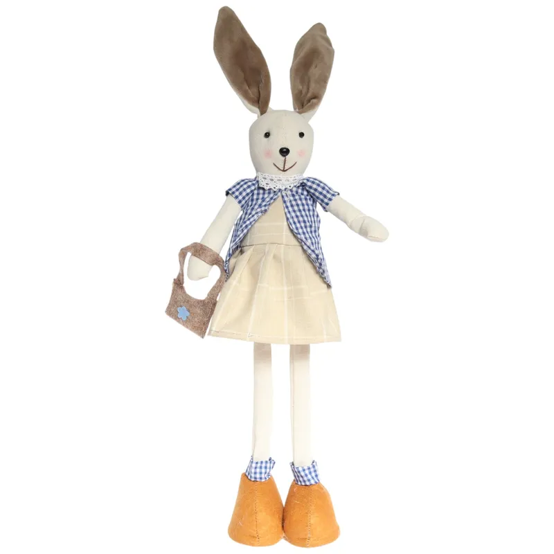 Zając W Sukience Z Torebką Ozdoba Wielkanocna Figurka 60 cm