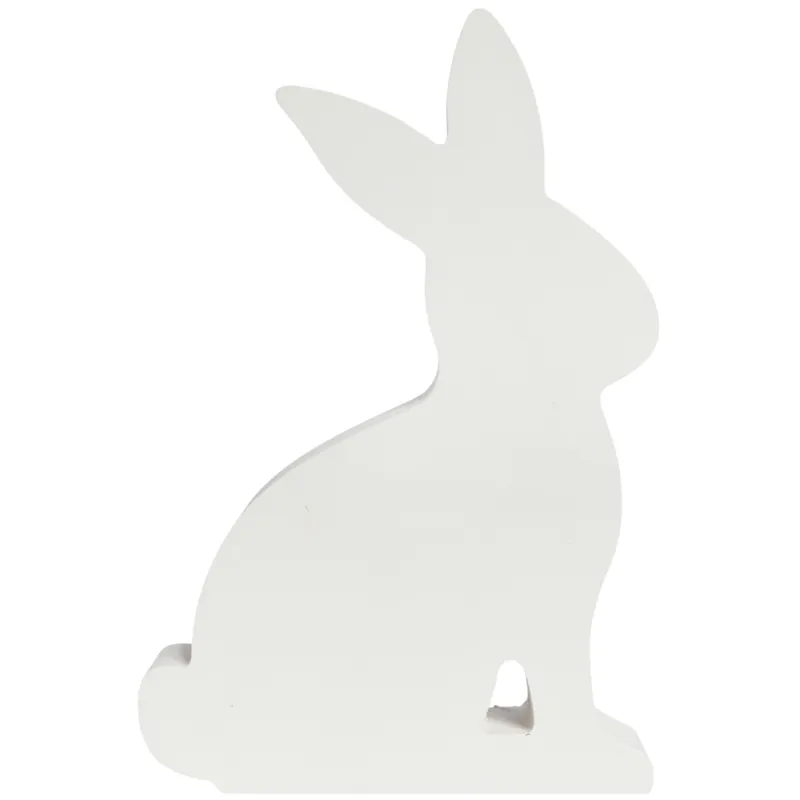 Zajączek Zając Drewniany Królik Wielkanocny Z Dekoracją 19 cm