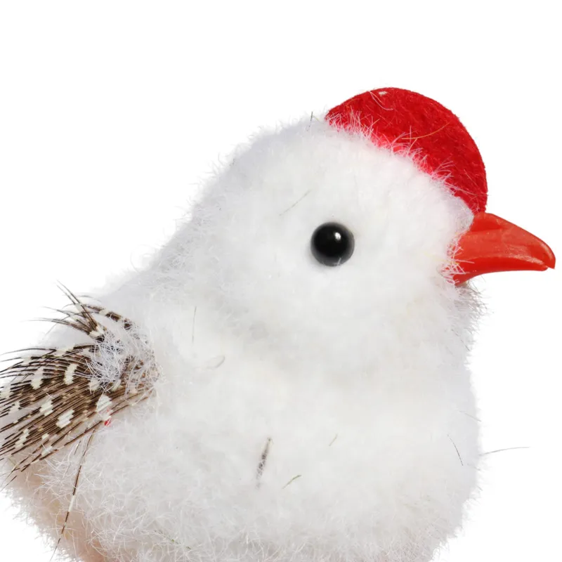 Kurczak 8cm Kurczaczek Wielkanocny Biało Brązowy Kaczuszka Kurka