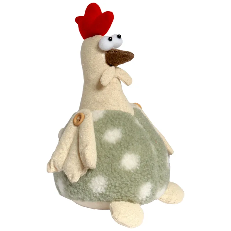 Kogut Ozdoba Z Materiału Kogut Folklor Wielkanoc 25 cm - Zielony