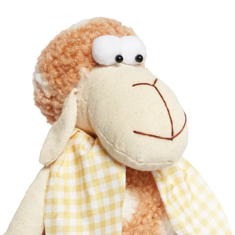 Baranek Ozdoba Z Materiału Owieczka Folklor Wielkanoc 30 cm - Brązowy