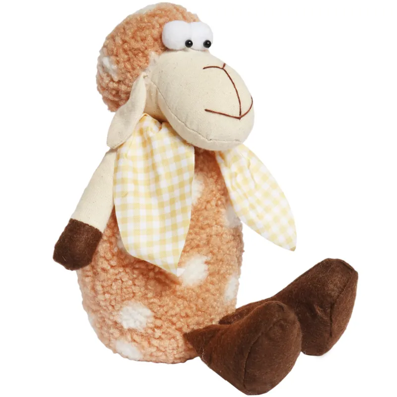 Baranek Ozdoba Z Materiału Owieczka Folklor Wielkanoc 30 cm - Brązowy