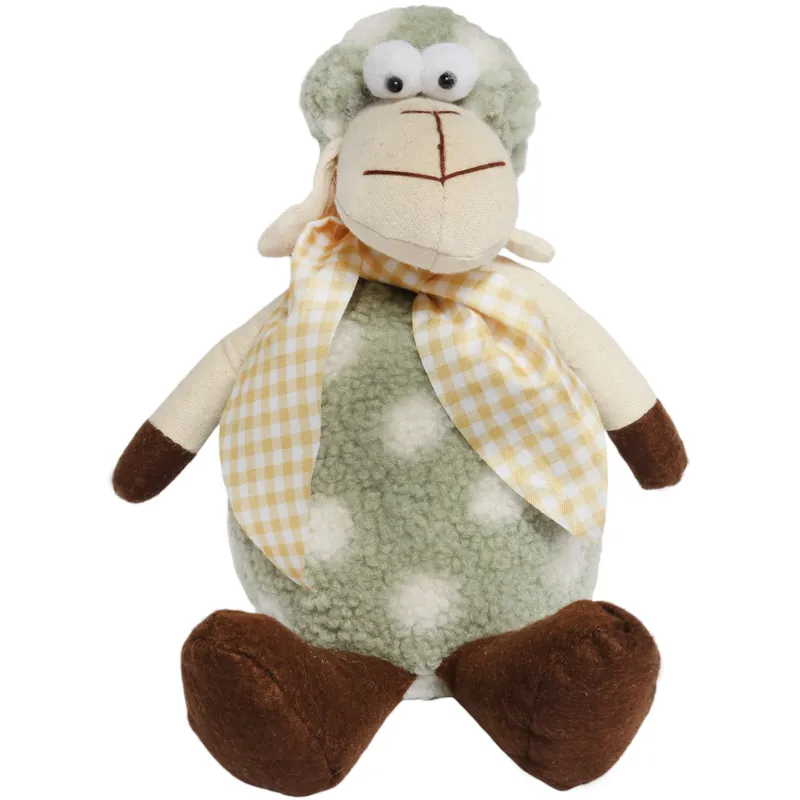 Baranek Ozdoba Z Materiału Owieczka Folklor Wielkanoc 30 cm - Zielony