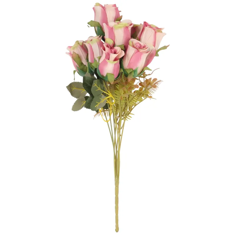 Bukiet 9 Róż 42 cm Kolor - Fioletowy