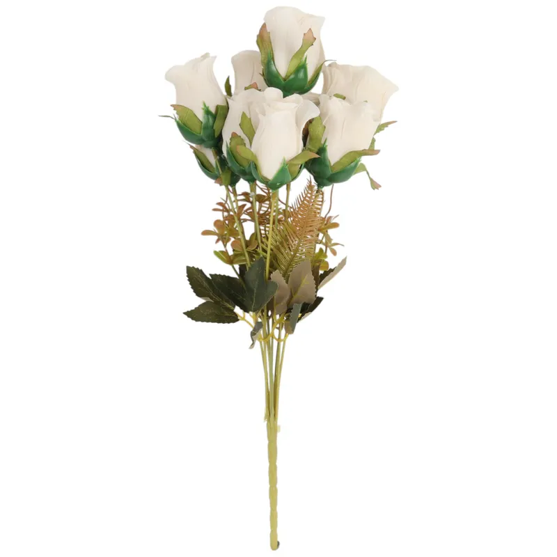 Bukiet 9 Róż 42 cm Kolor - Biały
