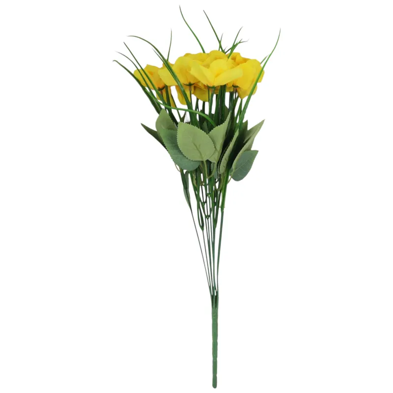 BUKIET 10 ŻONKILI Sztuczne Kwiaty Do Wazonu KOMPOZYCJA 50 cm - Żółta