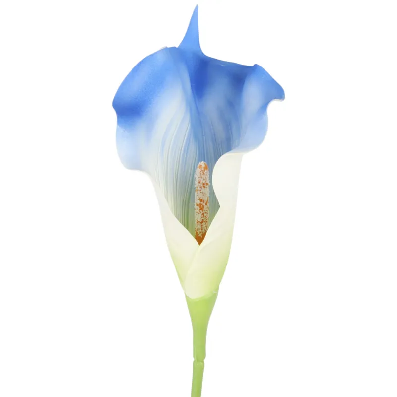 KALIA CALLA SILIKON GAŁĄZKA SZTUCZNA 67 cm - Niebieska