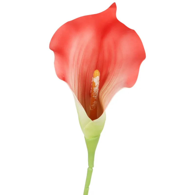 KALIA CALLA SILIKON GAŁĄZKA SZTUCZNA 67 cm - Pomarańczowa